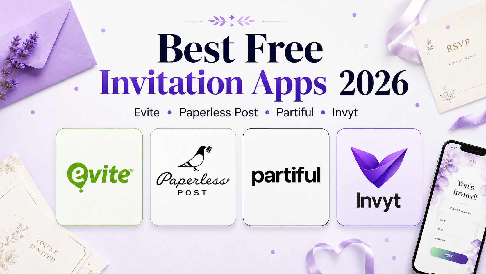 Best Invitation Apps in 2026: Send Invites Without a Guest List | Invyt